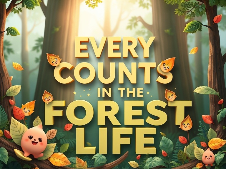 Every leaf counts in the forest of life.