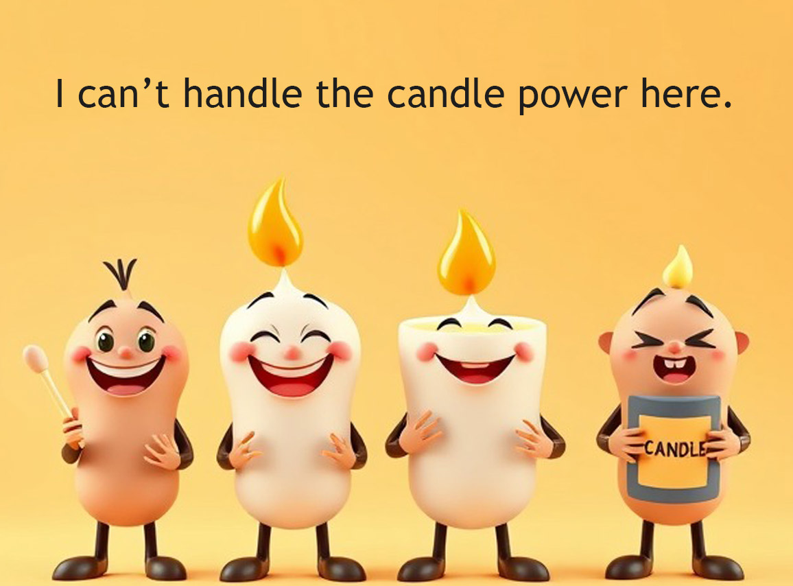 I can’t handle the candle power here.