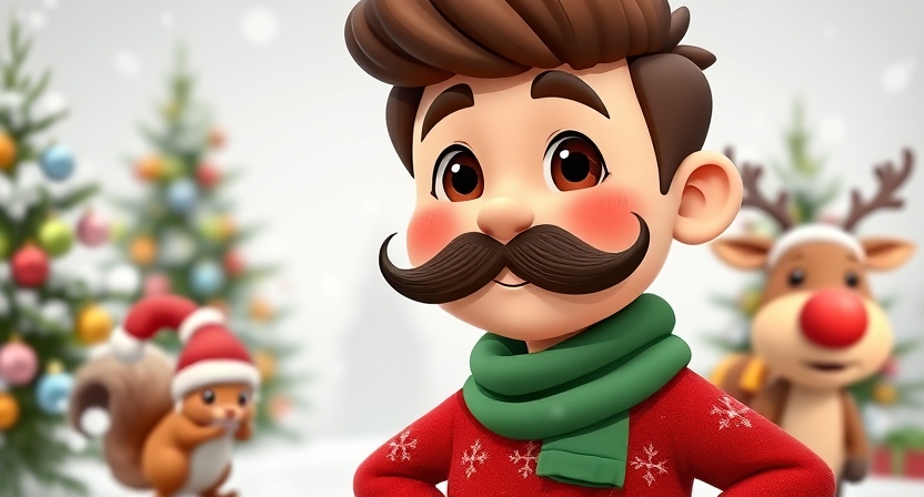 My mustache is on the nice list.