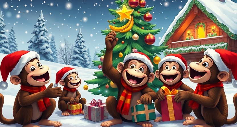 No monkey left behind this Christmas.