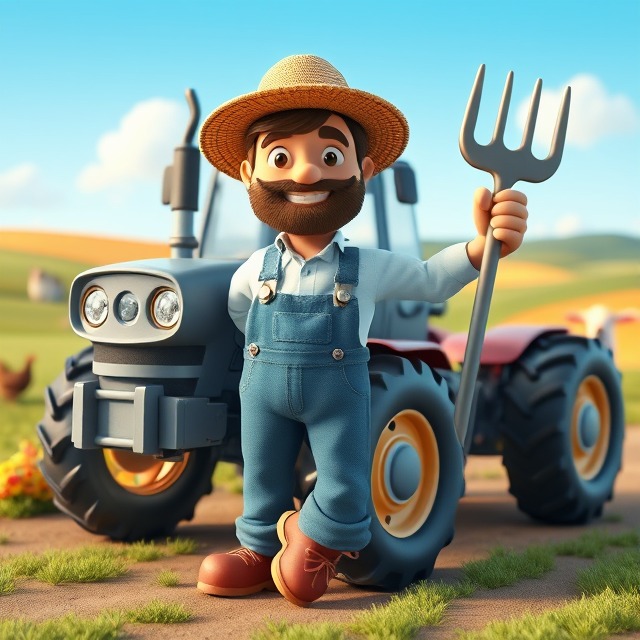 Why did the farmer always win arguments He had a tractor-ing personality. 