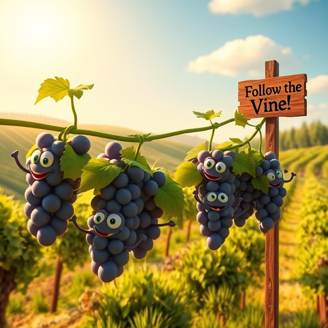 Why do grapes never get lost Because they always follow the vine!