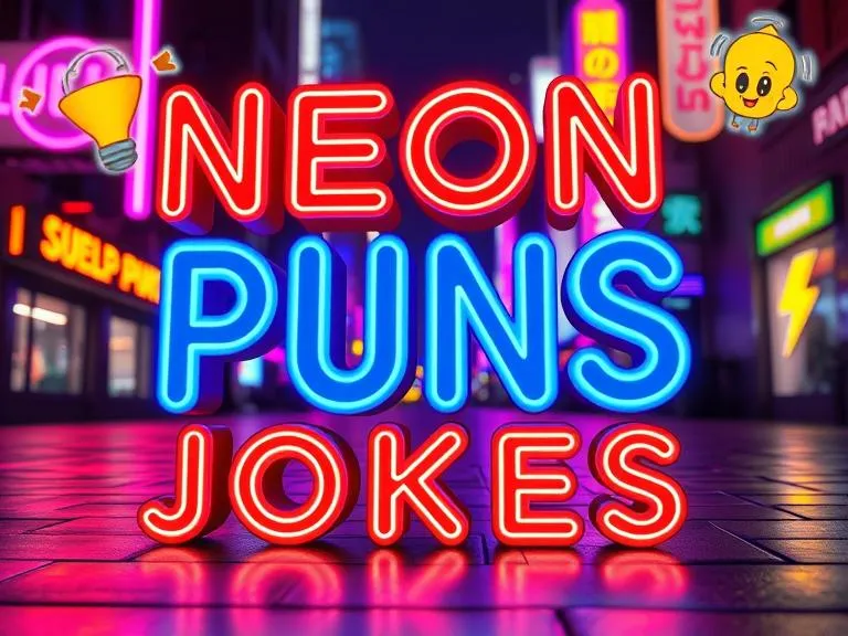 Neon Puns and Jokes