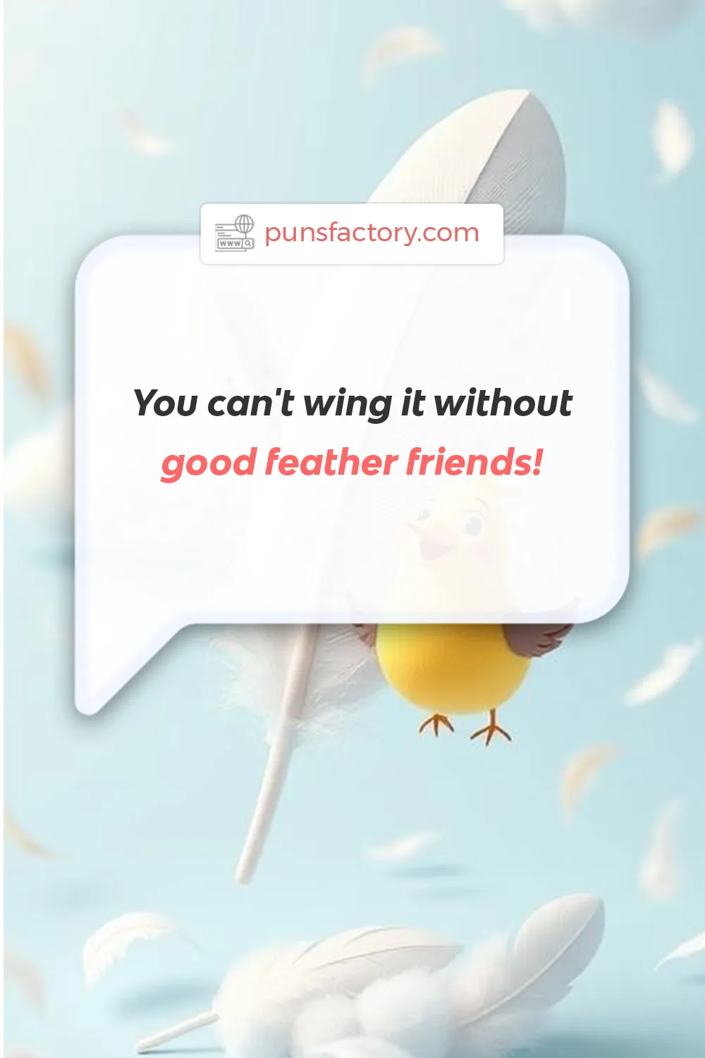 Punny Feather Hashtags for Social Media