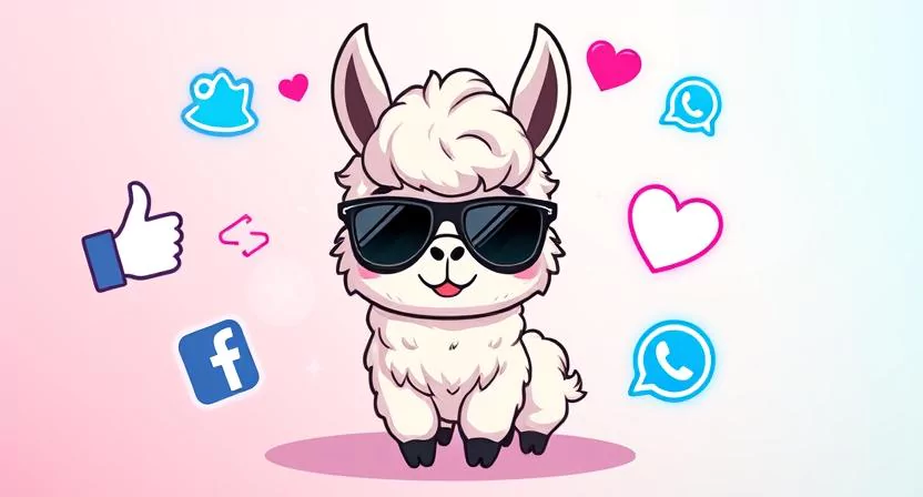 Social Media with Llama Puns and Jokes