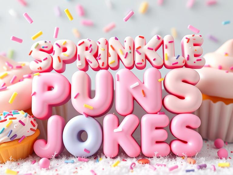 Sprinkle jokes and puns